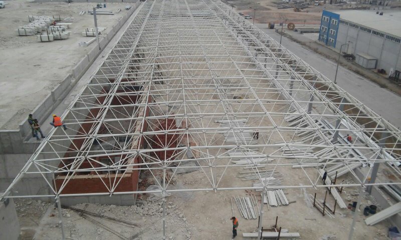 Balıkesir OSB Deposu Çelik ve Uzay çatı imalatı ve montajı yapılması