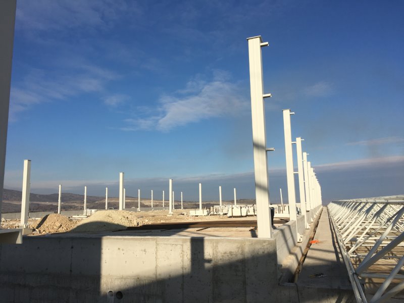 Balıkesir OSB Deposu Çelik ve Uzay çatı imalatı ve montajı yapılması