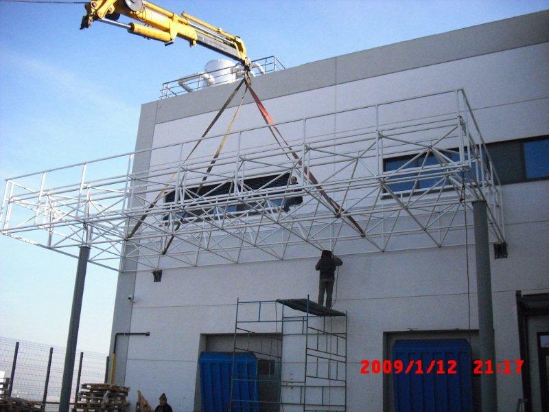 Perfetti Yükleme Rampası Uzay Sistem çatı ve kaplaması yapılması