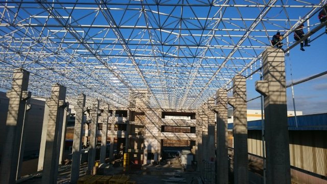 Güzeller OSB Fabrika Binası Uzay Çatı İmalatı ve Montajı Yapılması