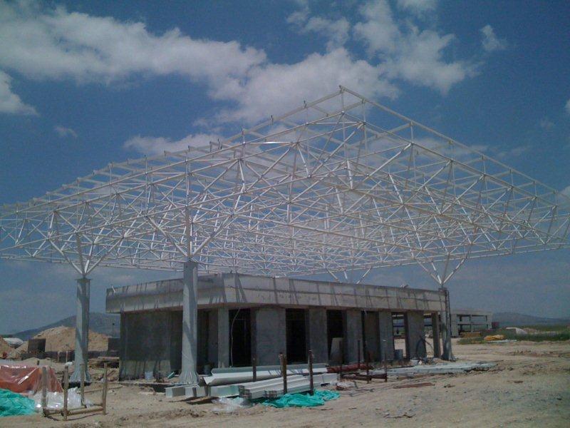 Zafer Havaalanı Giriş ve Apron Binası Uzay Çatı İmalatı ve Montajı Yapılması