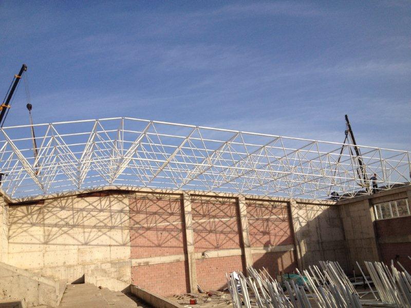 Sevim YILDIZ Eğitim Kampüsü Spor Salonu Uzay Çatı İmalatı ve Montajı