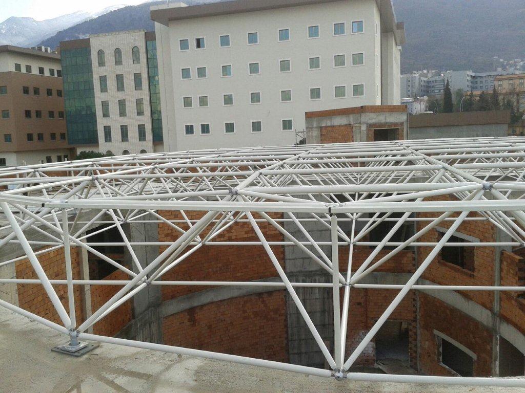 Bursa 112 Acil Çağrı Merkezi Uzay çatı İmalatı ve Montajı Yapılması